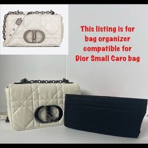 Bag organizer compatible for Dior Small Caro